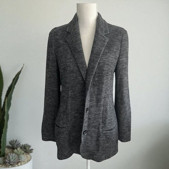 VINCE Women's Gray Wool Blend Blazer Jacket Size 6 - Picture 1 of 9